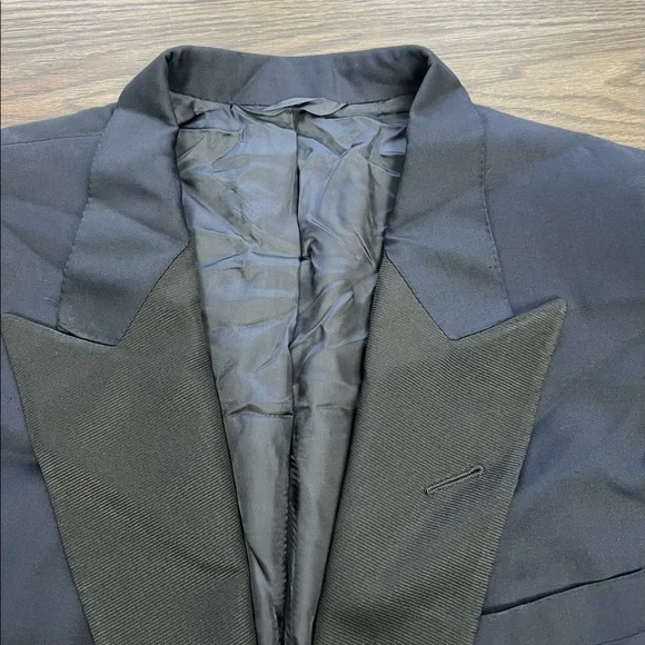 Edgar Pomeroy Navy Blue & Black Tuxedo Jacket 46L Men